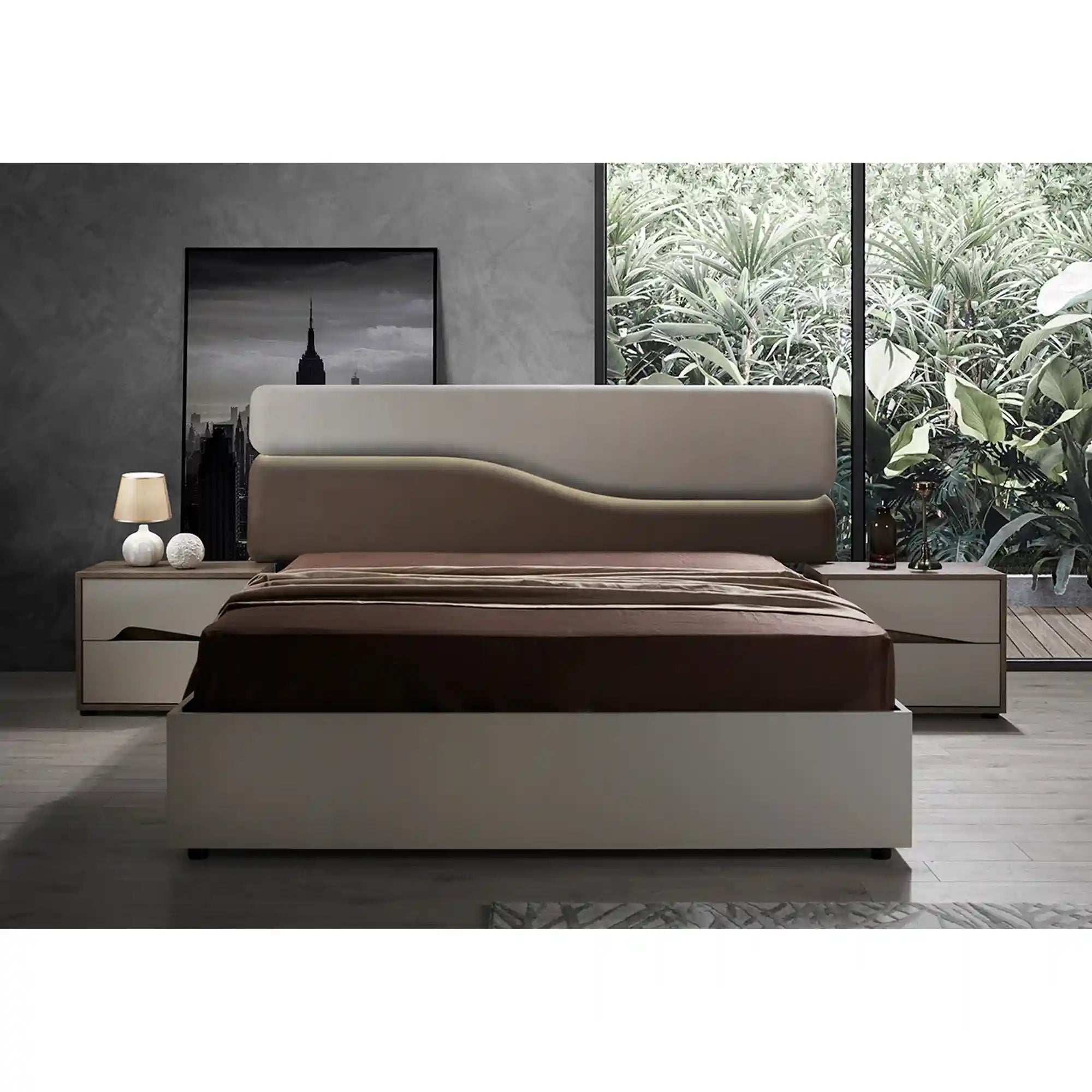 Set dormitor BARCELONA OCN-28647, crem/stejar