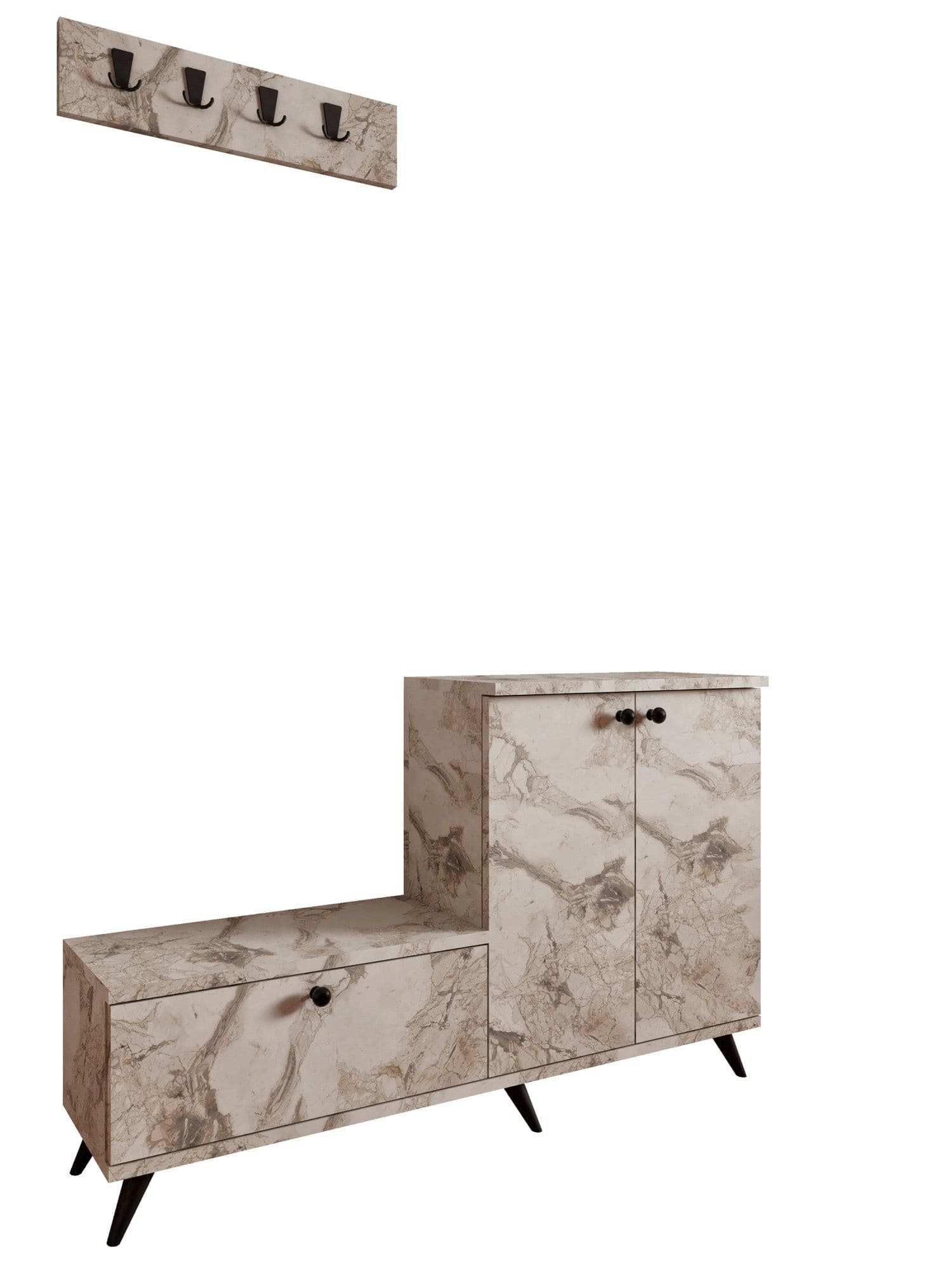 Set hol AMSTERDAM OCN-32684, bej/negru