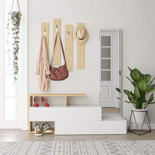 Set hol AMSTERDAM OCN-32704, stejar/alb