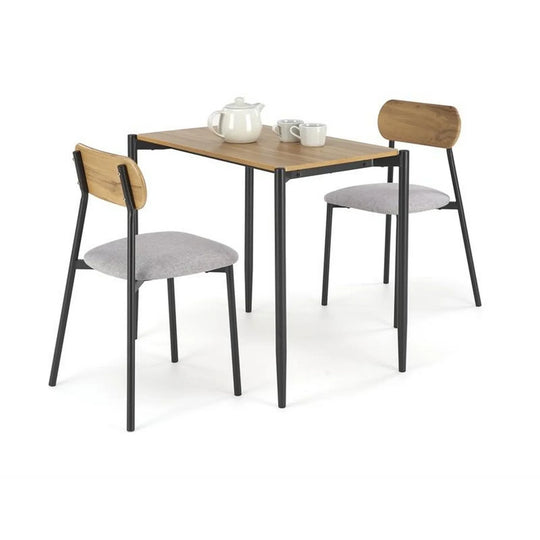 Set masa si 2 scaune HOUSTON OCN-35873, stejar/negru