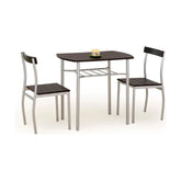 Set masa si 2 scaune HOUSTON OCN-35881, wenge/gri