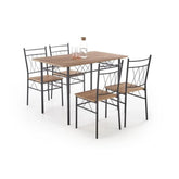 Set masa si 4 scaune HOUSTON OCN-35871, stejar