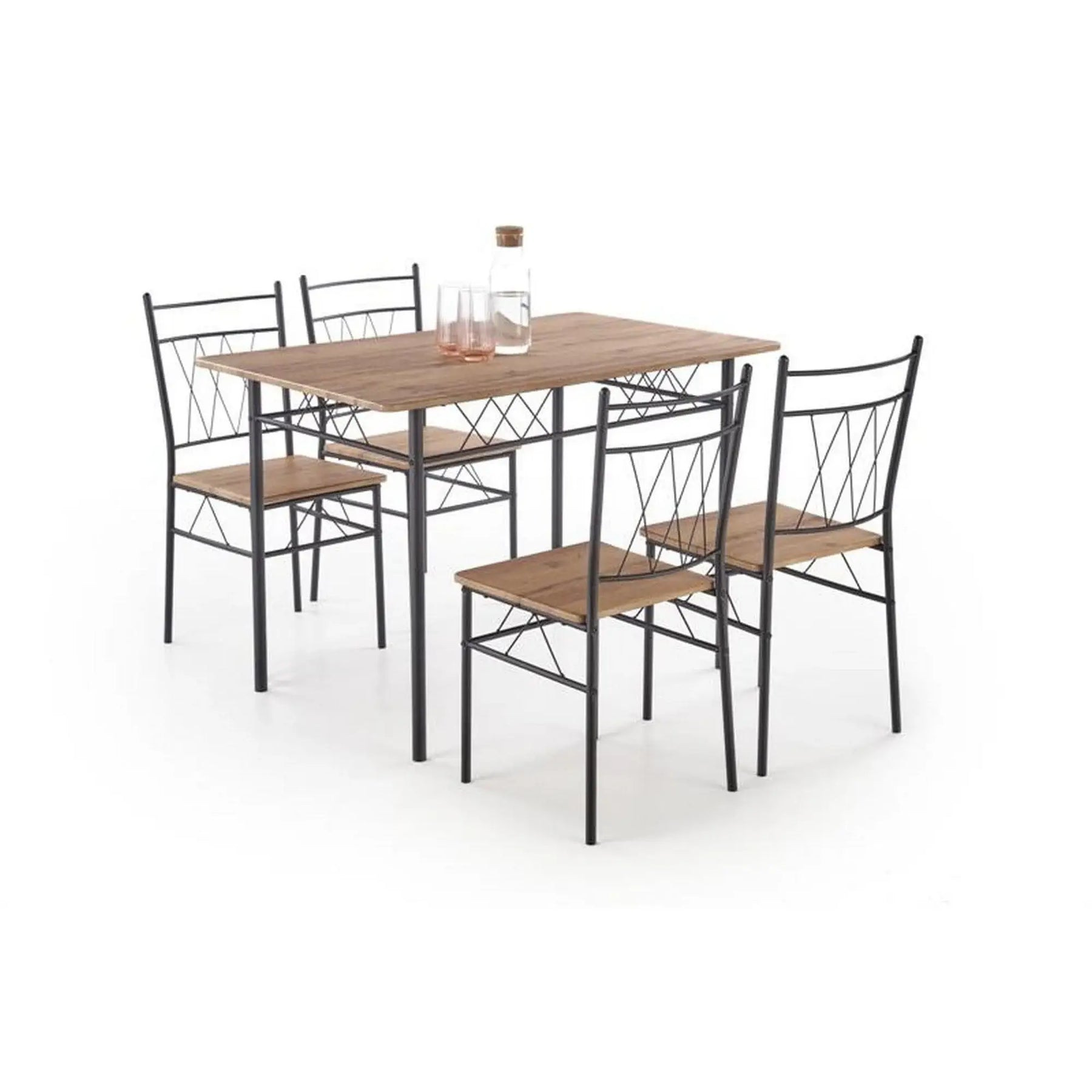 Set masa si 4 scaune HOUSTON OCN-35871, stejar