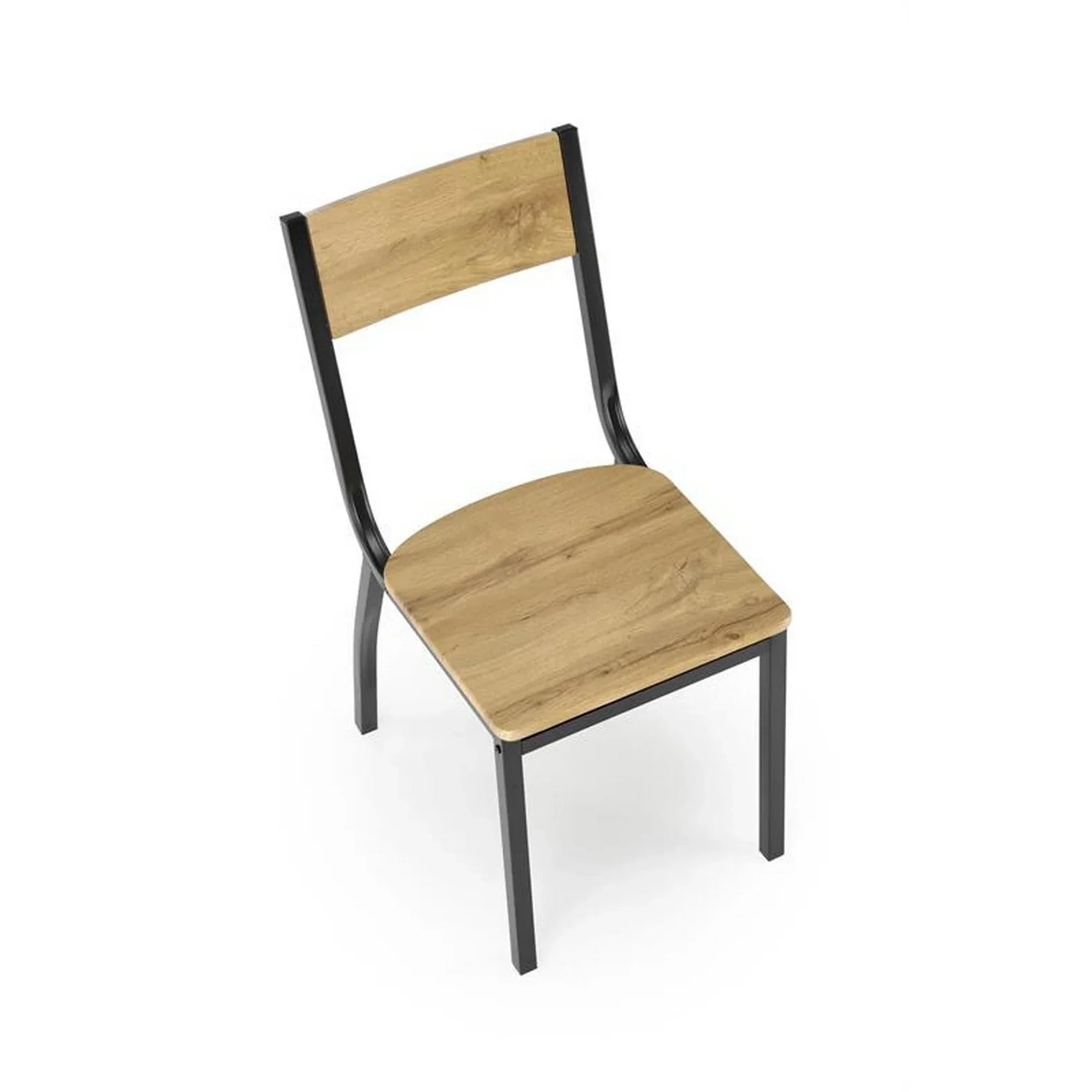 Set masa si 4 scaune HOUSTON OCN-35874, stejar/negru