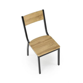 Set masa si 4 scaune HOUSTON OCN-35874, stejar/negru