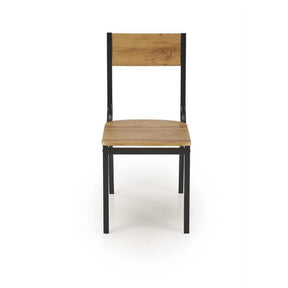 Set masa si 4 scaune HOUSTON OCN-35874, stejar/negru
