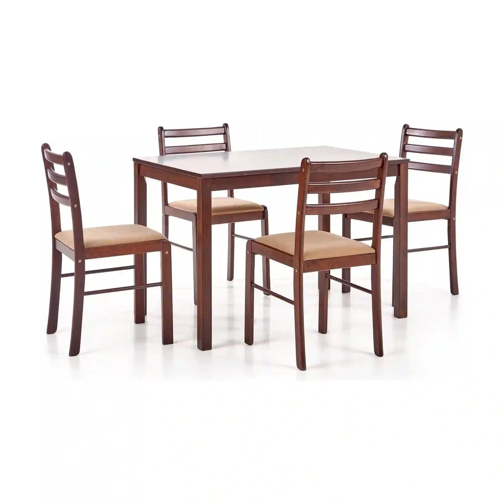 Set masa si 4 scaune HOUSTON OCN-35877, nuc/bej