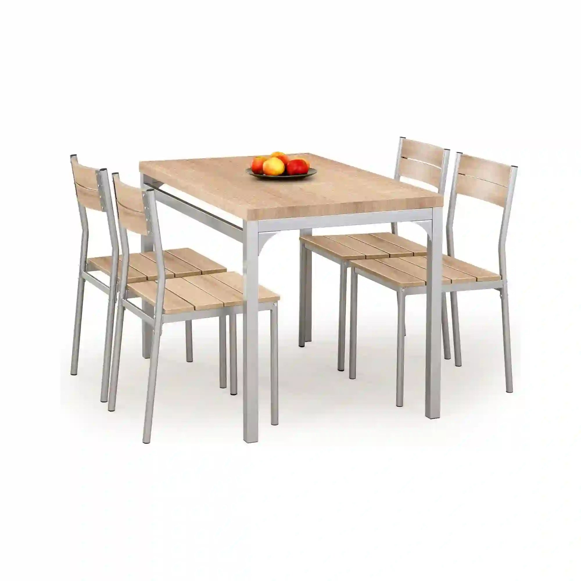 Set masa si 4 scaune HOUSTON OCN-35879, stejar sonoma/gri