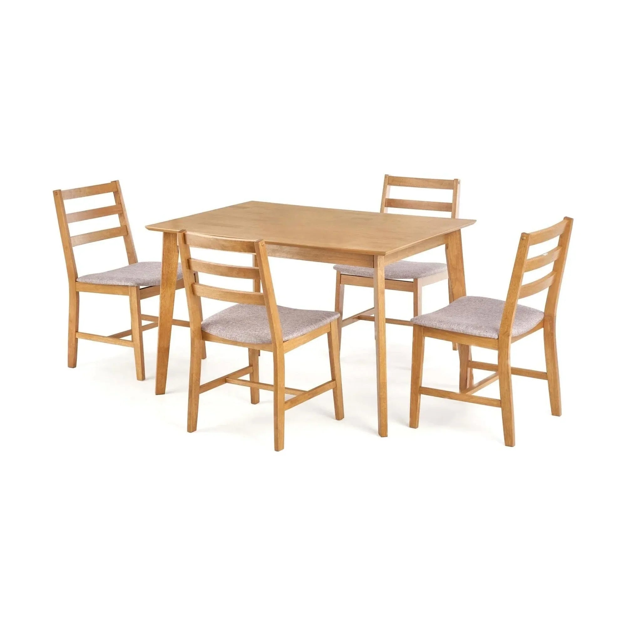 Set masa si 4 scaune HOUSTON OCN-35884, gri/stejar