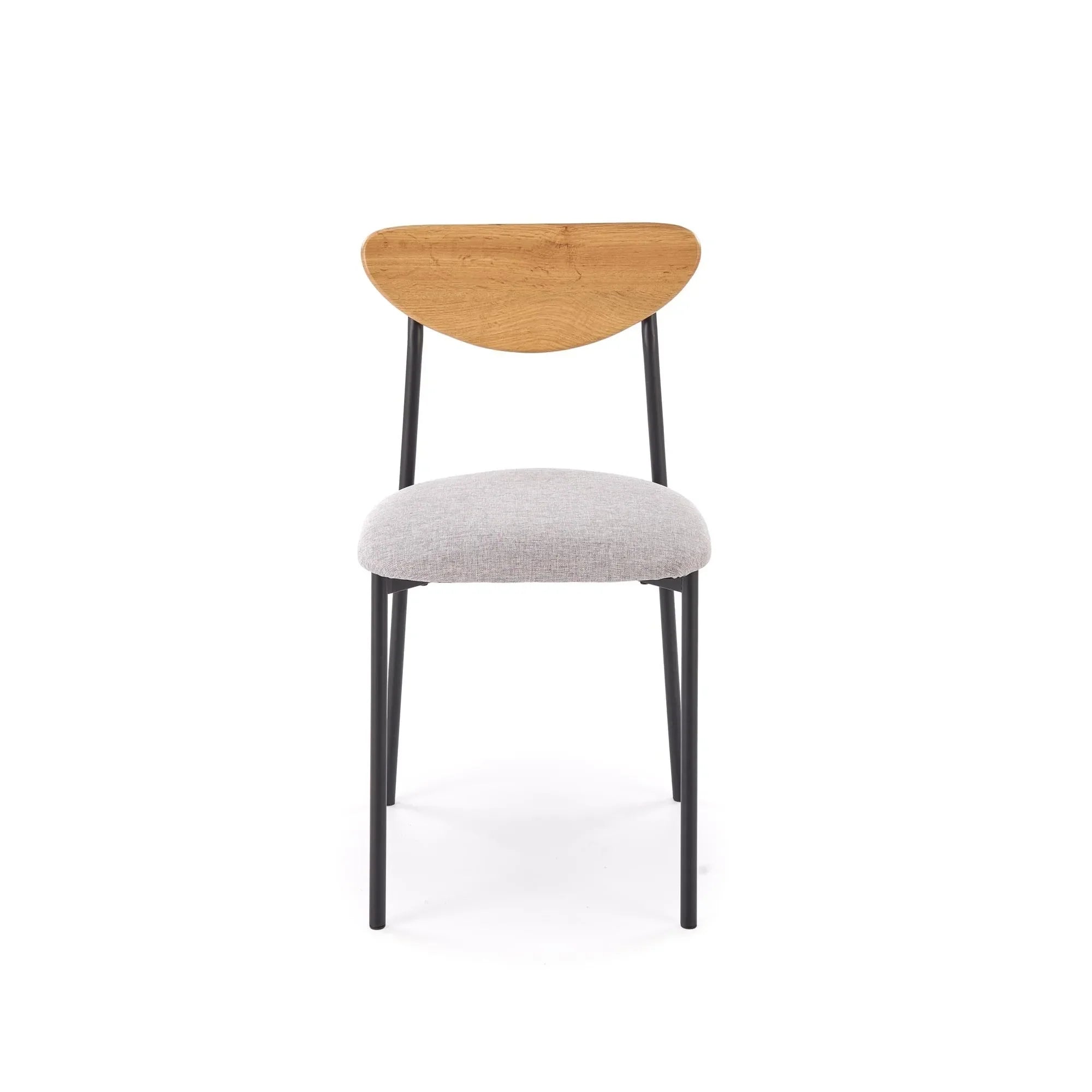 Set masa si 4 scaune HOUSTON OCN-35885, stejar/negru/gri