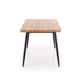 Set masa si 4 scaune HOUSTON OCN-35885, stejar/negru/gri
