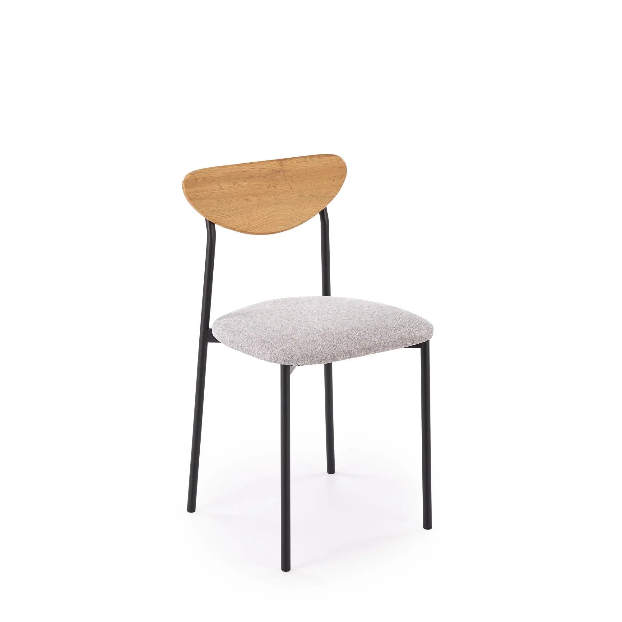 Set masa si 4 scaune HOUSTON OCN-35885, stejar/negru/gri