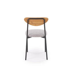 Set masa si 4 scaune HOUSTON OCN-35885, stejar/negru/gri