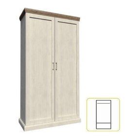Dulap, pin nordic/stejar sălbatic, ROYAL S2D