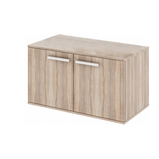 Dulap mic cu 2-uşi, DTD laminat, stejar sonoma, DUNAJ TIPUL7