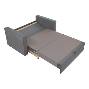 Canapea BUNIO III, stofa clasica gri - Manila 16, 147x88x86 cm