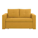 Canapea extensibila BUNIO III, stofa clasica galben - Manila 32, 147x88x86 cm