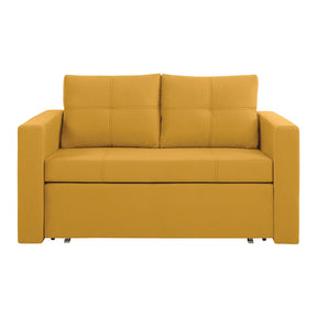 Canapea extensibila BUNIO III, stofa clasica galben - Manila 32, 147x88x86 cm
