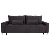 Canapea extensibila KAMARI, stofa catifelata gri antracit - Element 01, 235x108x93 cm