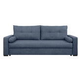 Canapea extensibila MONA, stofa catifelata albastru inchis - Aston new 26, 230x92x94 cm