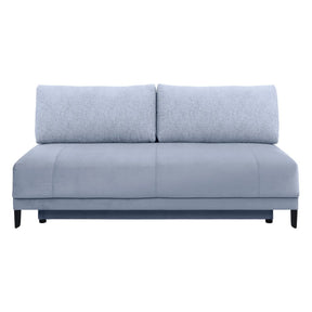 Canapea extensibila SENTILA, stofa catifelata gri - Elia 84, 198x106x91 cm
