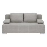Canapea extensibila STREET IV, stofa catifelata gri - Enjoy new 21, 197x98x95 cm
