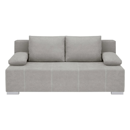 Canapea extensibila STREET IV, stofa catifelata gri - Enjoy new 21, 197x98x95 cm