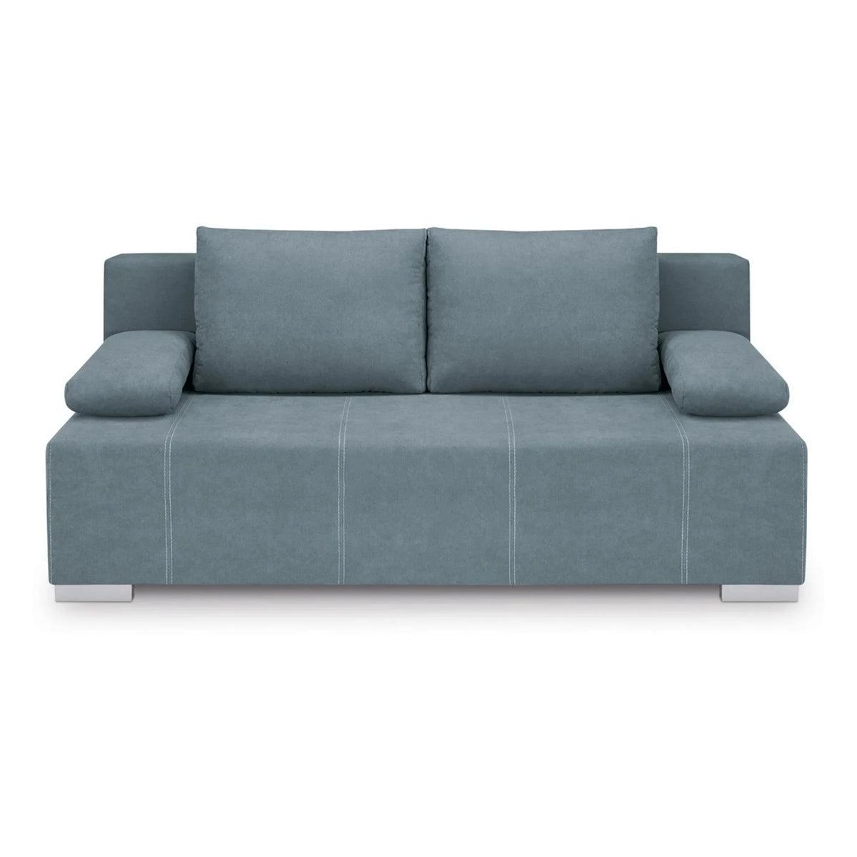 Canapea extensibila STREET IV, stofa catifelata albastru - Wind 76, 197x98x95 cm