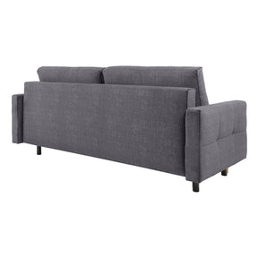 Canapea extensibila TORENT, stofa catifelata gri - Vogue 16, 220x98x95 cm