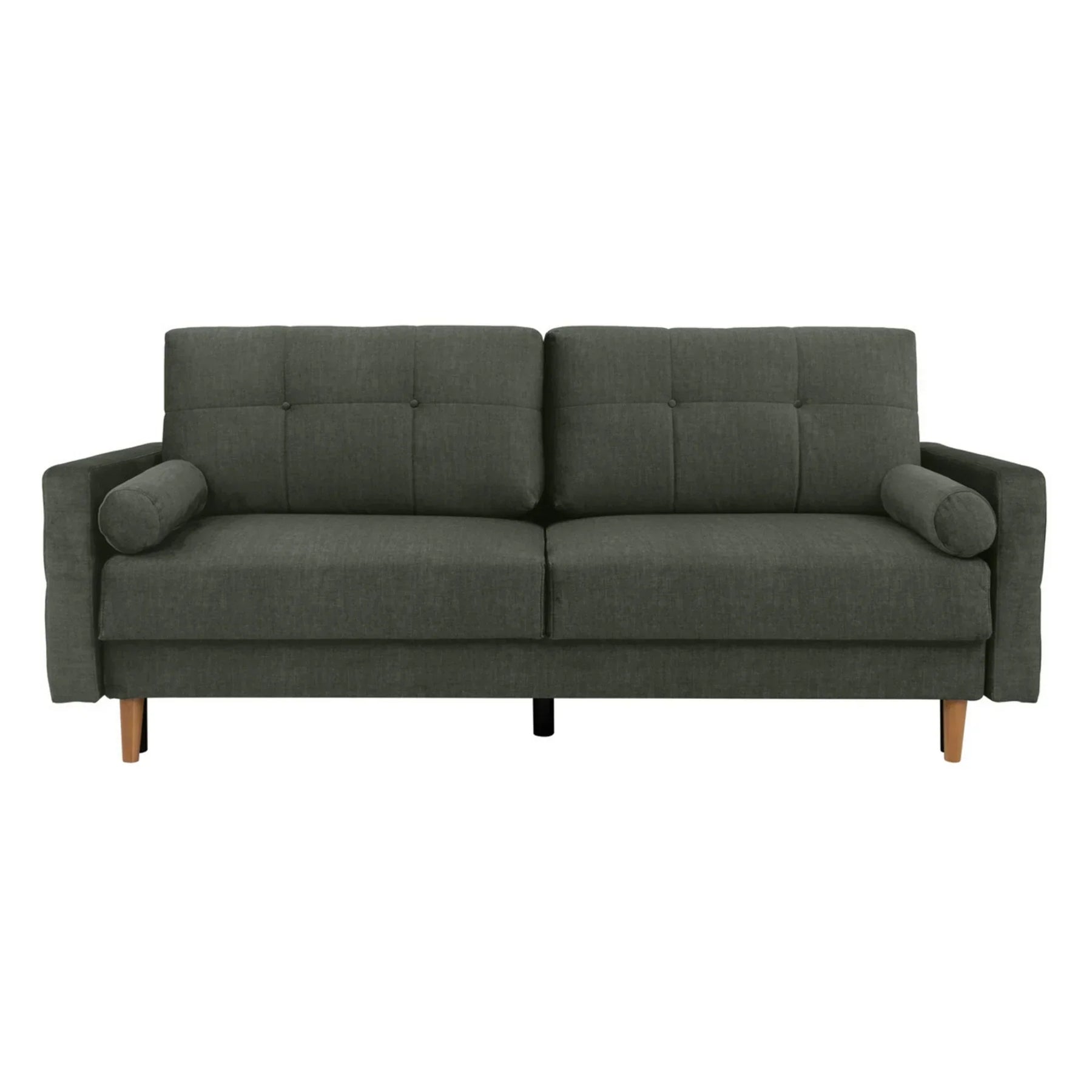Canapea extensibila TORENT, stofa catifelata verde - Vogue 11, 220x98x95 cm