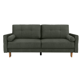 Canapea extensibila TORENT, stofa catifelata verde - Vogue 11, 220x98x95 cm