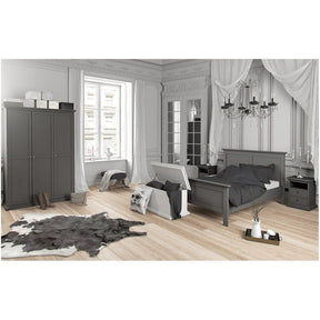 Noptiera PARIS 70302, PAL laminat lacuit, gri, 43,6x40x58,8 cm