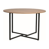 Masa ALTO, stejar/negru, PAL si metal, 120x76 cm