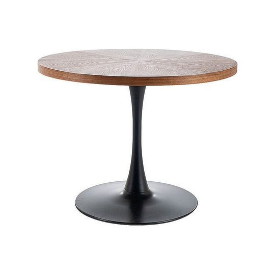 Masa AMADEO, stejar/negru mat, metal, 100x76 cm