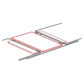 Masa extensibila FRESNO, stejar artisan/negru mat, metal, 150-210x90x76 cm