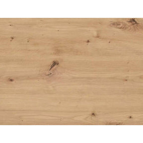 Masa extensibila PRESTO, stejar artisan/negru, PAL, 140-218x80x78 cm