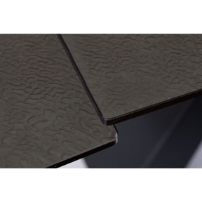 Masa extensibila SALVADORE, negru mat, sticla securizata, 160-240x90x76 cm