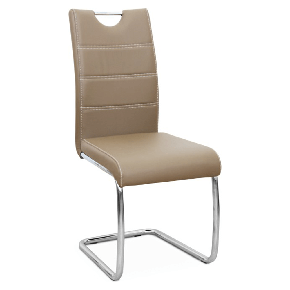 Scaun de bucătărie, cappuccino/cusătura deschisă, ABIRA NEW