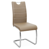 Scaun de bucătărie, cappuccino/cusătura deschisă, ABIRA NEW