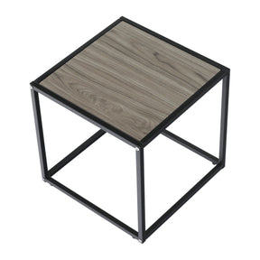 Masuta cafea JAKIM NEW TIP 1, gri/negru, metal, 40x40x40 cm