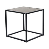 Masuta cafea JAKIM NEW TIP 1, gri/negru, metal, 40x40x40 cm