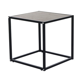 Masuta cafea JAKIM NEW TIP 1, gri/negru, metal, 40x40x40 cm