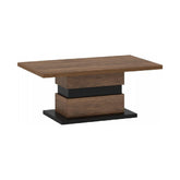 Masuta cafea DELIS T, stejar bolzano/negru laminat, 110x65x45 cm