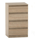 Comoda cu sertare HANY NEW 014, PAL laminat, stejar sonoma, 60x49x95.4 cm