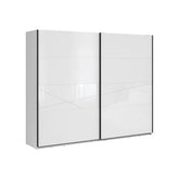 Dulap FORN, alb lucios, PAL, 270x58x218.5 cm