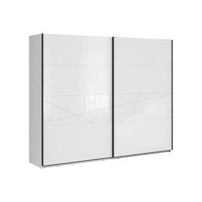 Dulap FORN, alb lucios, PAL, 270x58x218.5 cm
