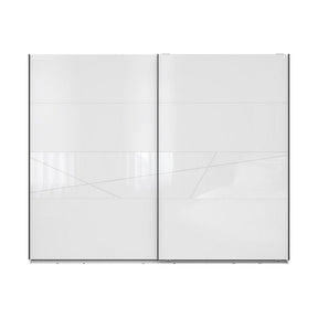 Dulap FORN, alb lucios, PAL, 270x58x218.5 cm