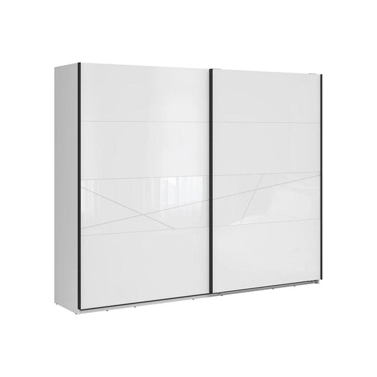 Dulap FORN, alb lucios, PAL, 270x58x218.5 cm