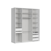 Dressing FLEX, alb, PAL, 201x66x240 cm