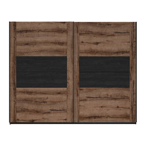 Dulap KASSEL, nuc/negru, PAL, 270x60.5x218.5 cm
